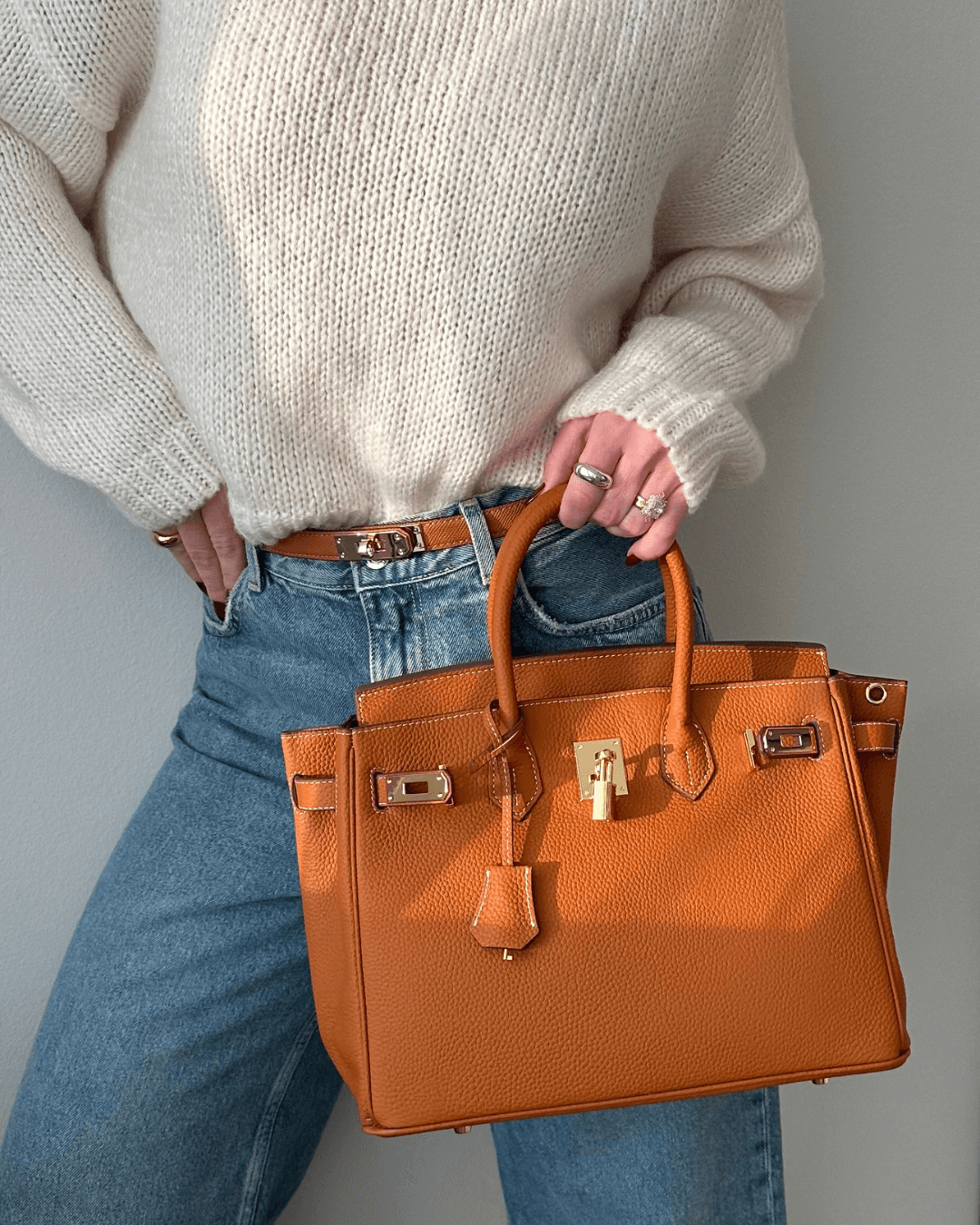 Grande sac à main en cuir pour femmes | Le luxe rencontre la fonctionnalité