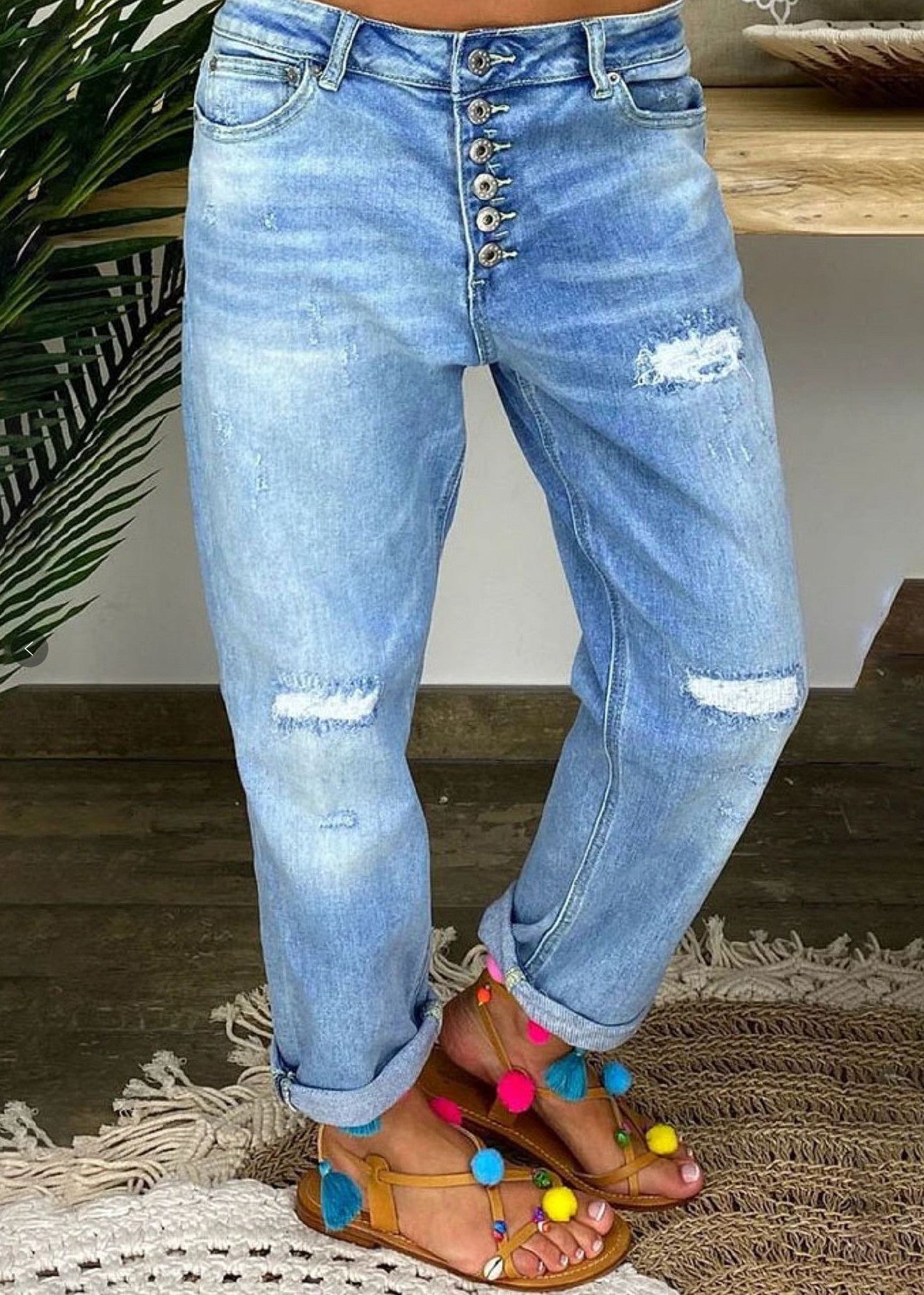 Honora - Pantalon droit à jambe large pour femme