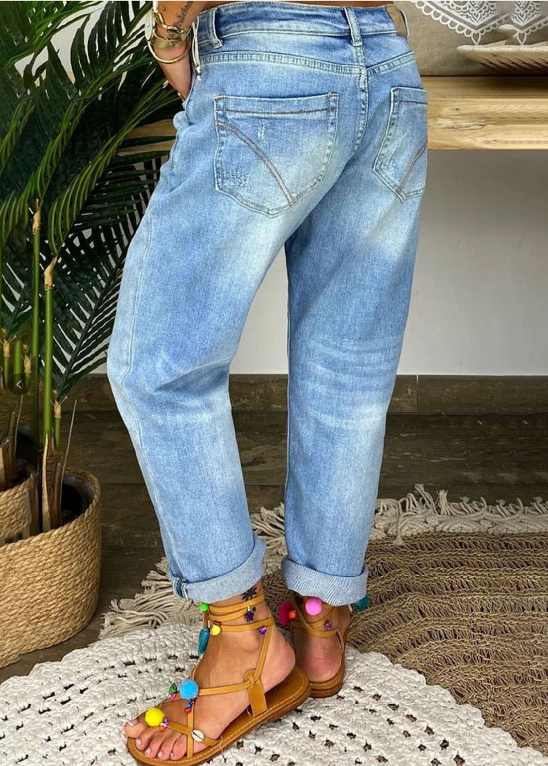 Honora - Pantalon droit à jambe large pour femme