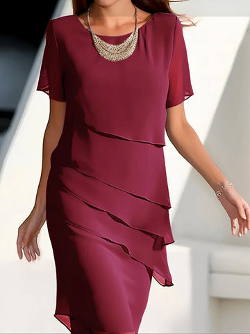 Bernadette - Robe en chiffon plissée