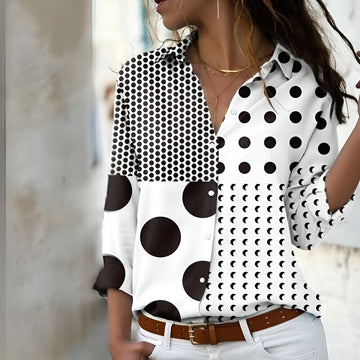 Evaline - Blouse décontractée imprimée pour femme